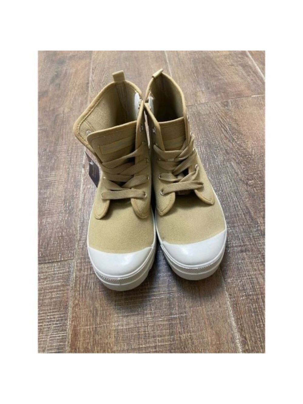 Tommy Bahama Tan High-Top Sneakers with White Soles Sz 10 NWT